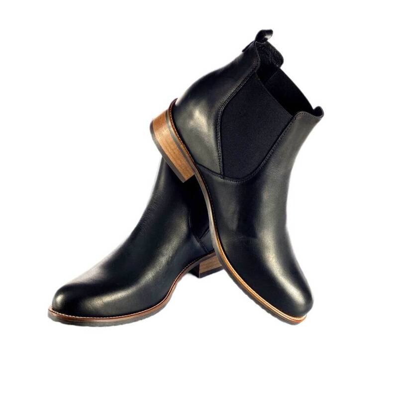 EMPOLI High Heel Boots For Men Height Increasing Chelsea Boots Men Taller Shoes + 7CM/2.76 Inches